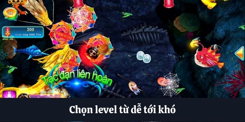 Chọn level bắn cá rồng từ dễ tới khó