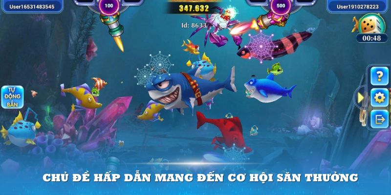 Bắn cá hải tặc là tựa game với chủ đề hấp dẫn mang đến cơ hội săn thưởng