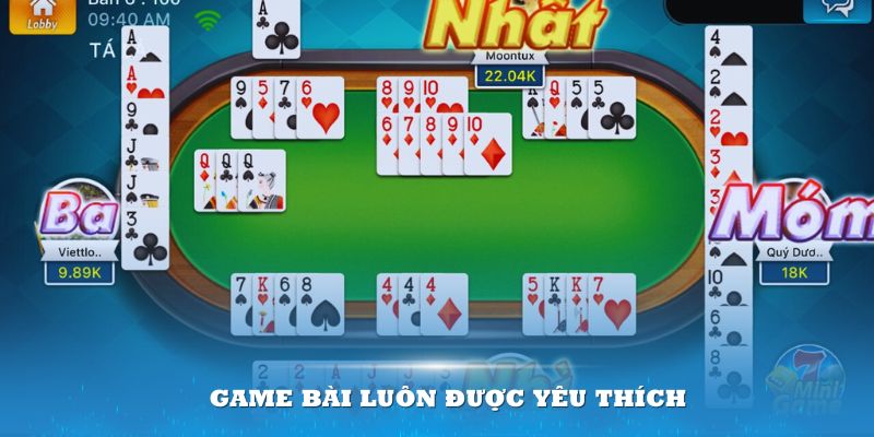 Phỏm là game bài luôn được yêu thích và khá phổ biến tại các sòng trực tuyến